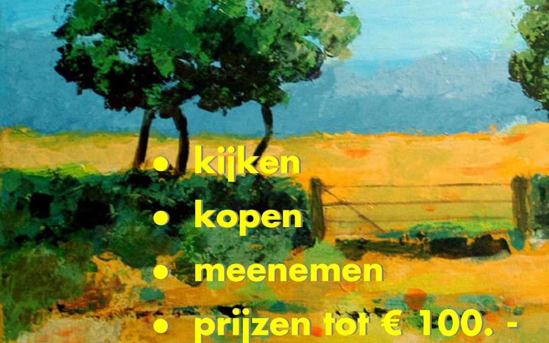 Zolderverkoop kunst 6 juli – 29 augustus 2019